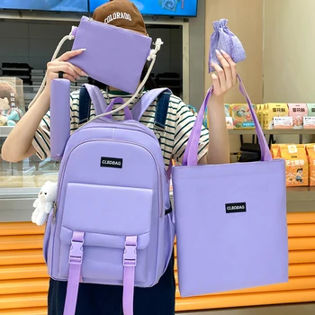 Набор рюкзаков для девочек-подростков, детская школьная сумка для книг, легкий водонепроницаемый полиэстер, Большая вместимость, 15 дюймов, сумка для ноутбука, школьные сумки для девочек
