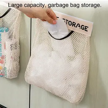Настенная сумка для хранения, Многоразовая Моющаяся сетчатая сумка-органайзер, Растягивающиеся мешки для белья с U-образным отверстием для дверцы шкафа
