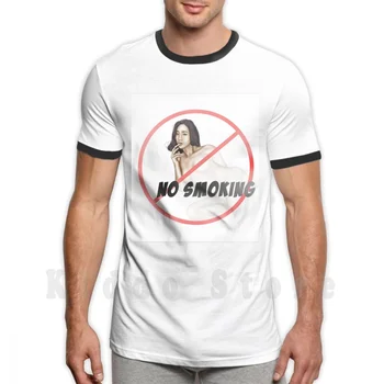 Не курить-Под цензурой, футболка с лозунгом, принт для мужчин, хлопок, новая крутая футболка для девочек, женская азиатская девушка, Художественная Нетка