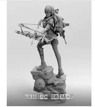Новая в разобранном виде 1/2475 мм современная девушка с мечом с набором базовых смол Игрушки своими руками Модель из неокрашенной смолы