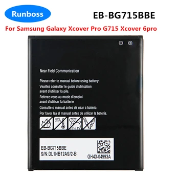 Новая Сменная Батарея EB-BG715BBE Для Samsung Galaxy Xcover Pro G715 Xcover 6pro Ремонтная Часть Аккумуляторов Для Планшетов Емкостью 4050 мАч