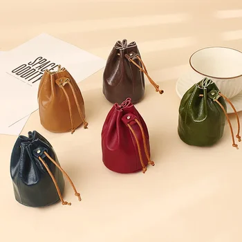 Новая Универсальная мода, персонализированный тренд, простая Ретро-сумка для хранения, мини-кошелек на шнурке, губная помада, кошелек без монет для женщин