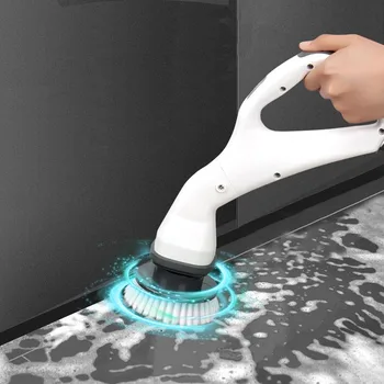 Новая Электрическая щетка для чистки youpin Home, перезаряжаемый скруббер со съемными головками, Щетка для чистки ванной, кухни, туалета