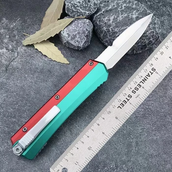 Нож Micro OTF Tech Knife серии GK D2 Со стальным лезвием и ручкой из алюминиевого сплава, карманный нож для самообороны на открытом воздухе