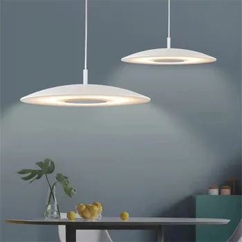 Подвесной светильник Scandi, простая дизайнерская копия светильников ufo, кофейня, гостиная, кухня, модный дизайн, серебряное украшение, домашний свет