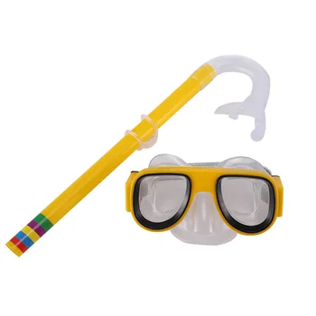 Принадлежности для плавания в водных видах спорта Очки для плавания Детские очки для дайвинга Маска и трубка для плавания с защитой от запотевания Сухая трубка для подводного плавания