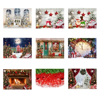 Рождественская фоновая ткань 210x150 см, декор для вечеринки в виде снежинок, Праздничная фоновая ткань для детской фотографии