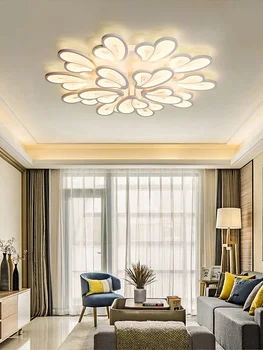 Светодиодные гостиной лампа простой современный новый творческий потолочные светильники скандинавские роскошные формы цветка спальни светильники