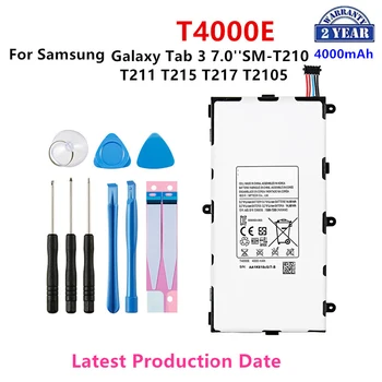 Совершенно Новый Планшет T4000E Аккумулятор 4000 мАч Для Samsung Galaxy Tab 3 7,0 