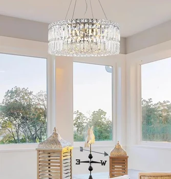 Современный Хрустальный Подвесной светильник для гостиной, роскошный подвесной светильник для домашнего декора, Потолочный светильник led Cristal Lustre