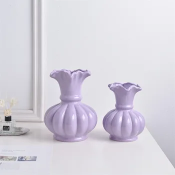 Стильная современная керамическая ваза ручной работы для украшения дома в гостиной
