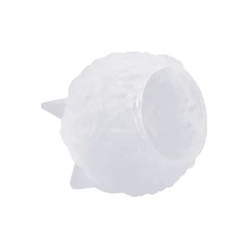 Стильный силиконовый шаблон для свечей с цветочным шаром Гибкий и многоразовый Идеально подходит для изготовления изделий из воска мыла смолы Белого цвета