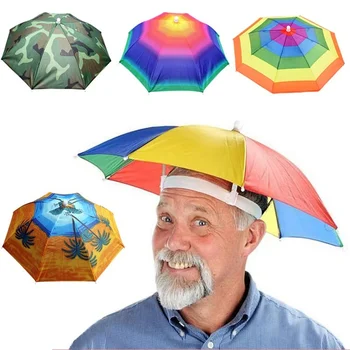Товары для дома, Зонт, шляпа, Зонт для рыбалки, зонтик, Солнцезащитный крем, Большая шляпа для сбора чая, Дождевик для шляпы