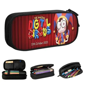 Удивительный пенал Digital Circus Пенал для ручек для девочек и мальчиков Большие сумки для карандашей Студенческие школьные канцелярские принадлежности на молнии
