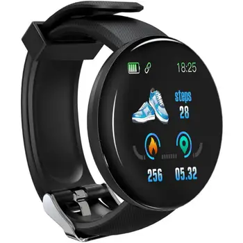 Умные часы, круглый монитор артериального давления, сердечного ритма, мужской фитнес-трекер, умные часы Android IOS, женские спортивные электронные часы
